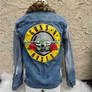 Guns N Roses denim distressed jacket